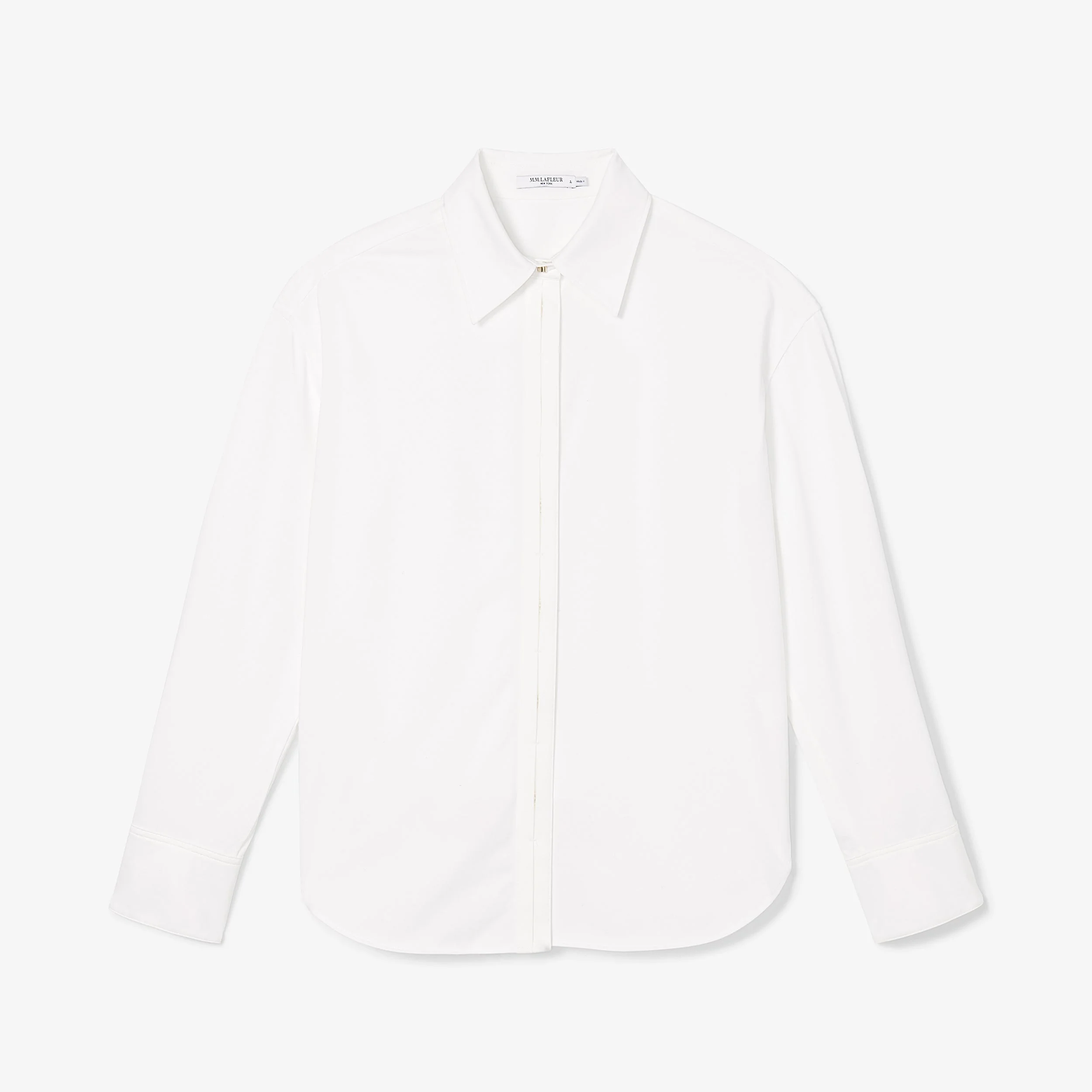 Filomina Boyfriend Shirt - Knit Poplin - 1