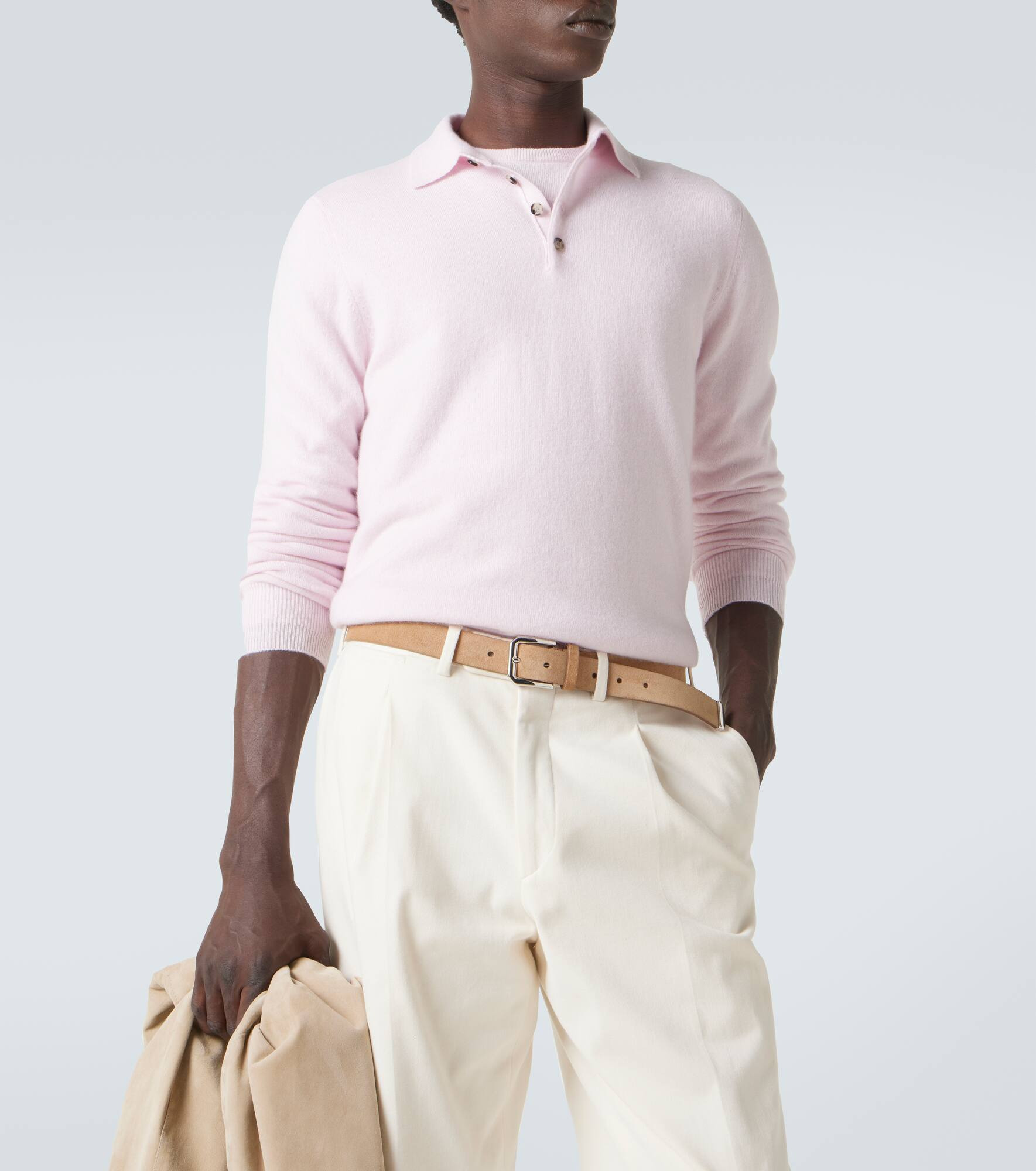 Cashmere polo sweater - 5