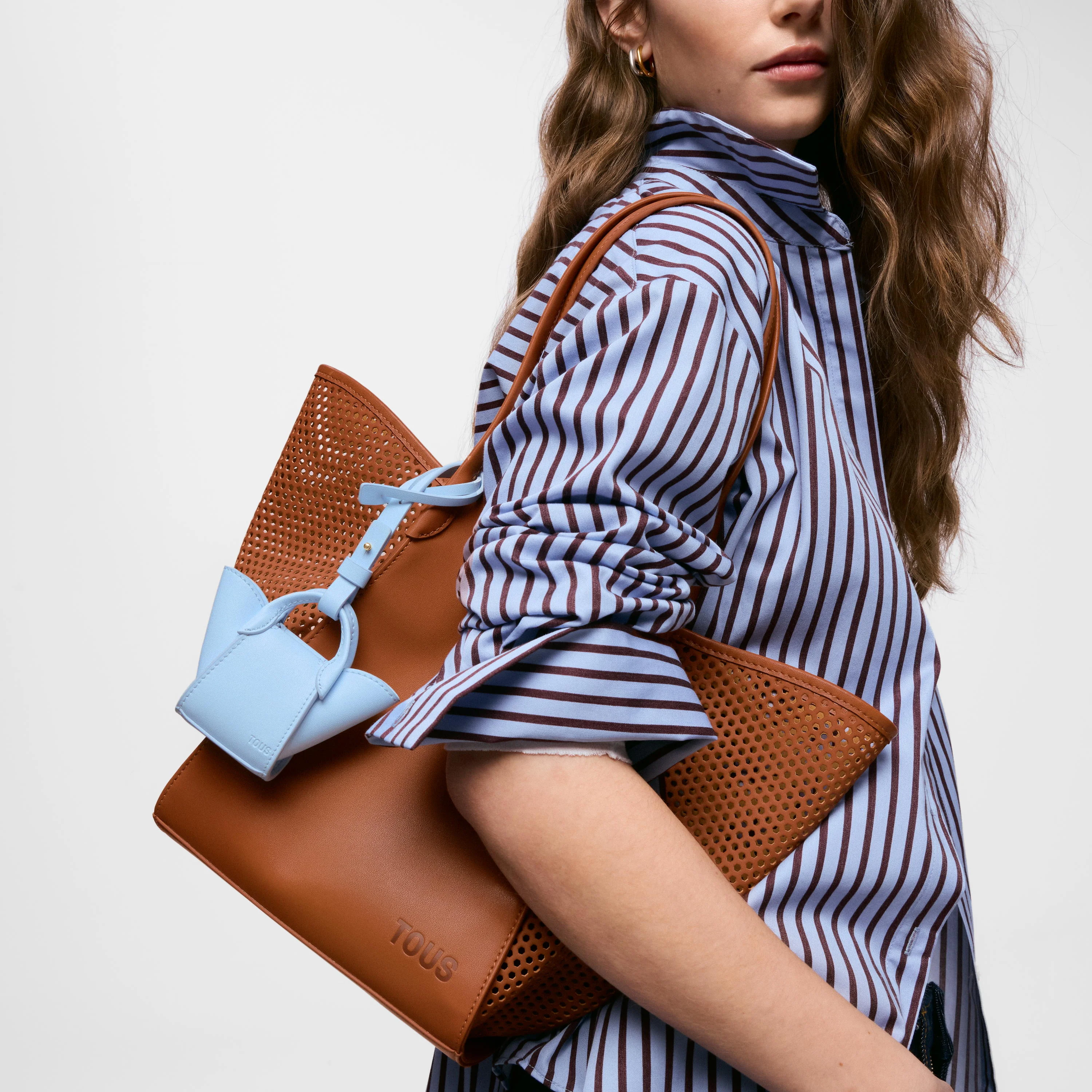 Medium camel-colored Tote bag TOUS Tulip Cutout - 1