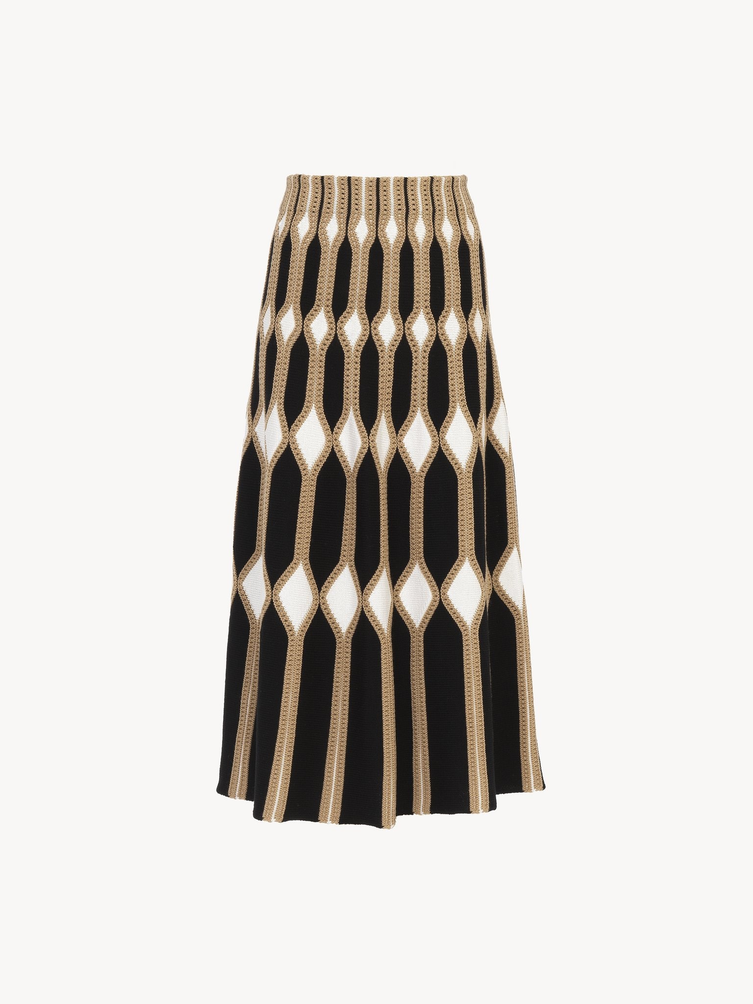 FLARED MID-LENGTH SKIRT - 3