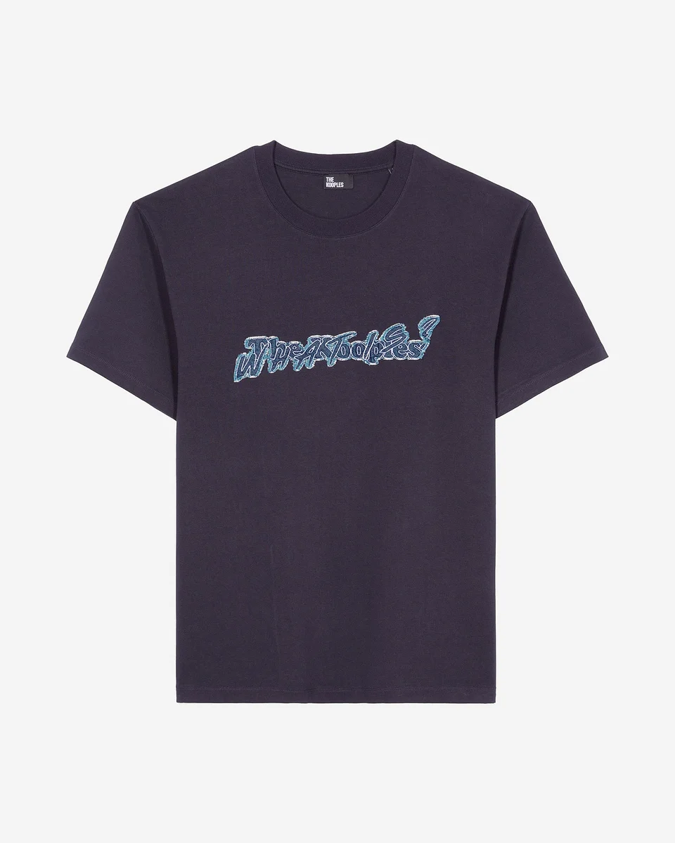 WHAT IS DENIM NAVY T-SHIRT - 1
