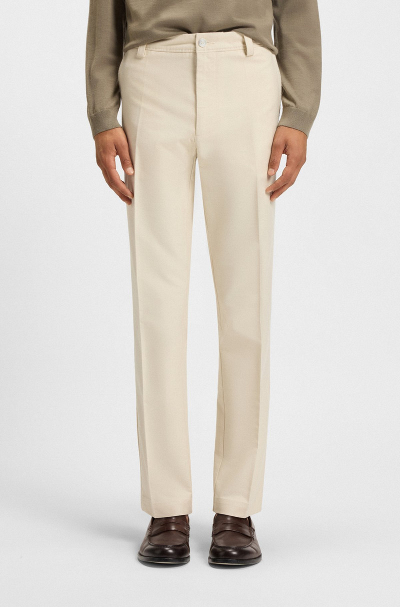STRAIGHT-FIT TROUSERS IN COTTON-BLEND TWILL 2