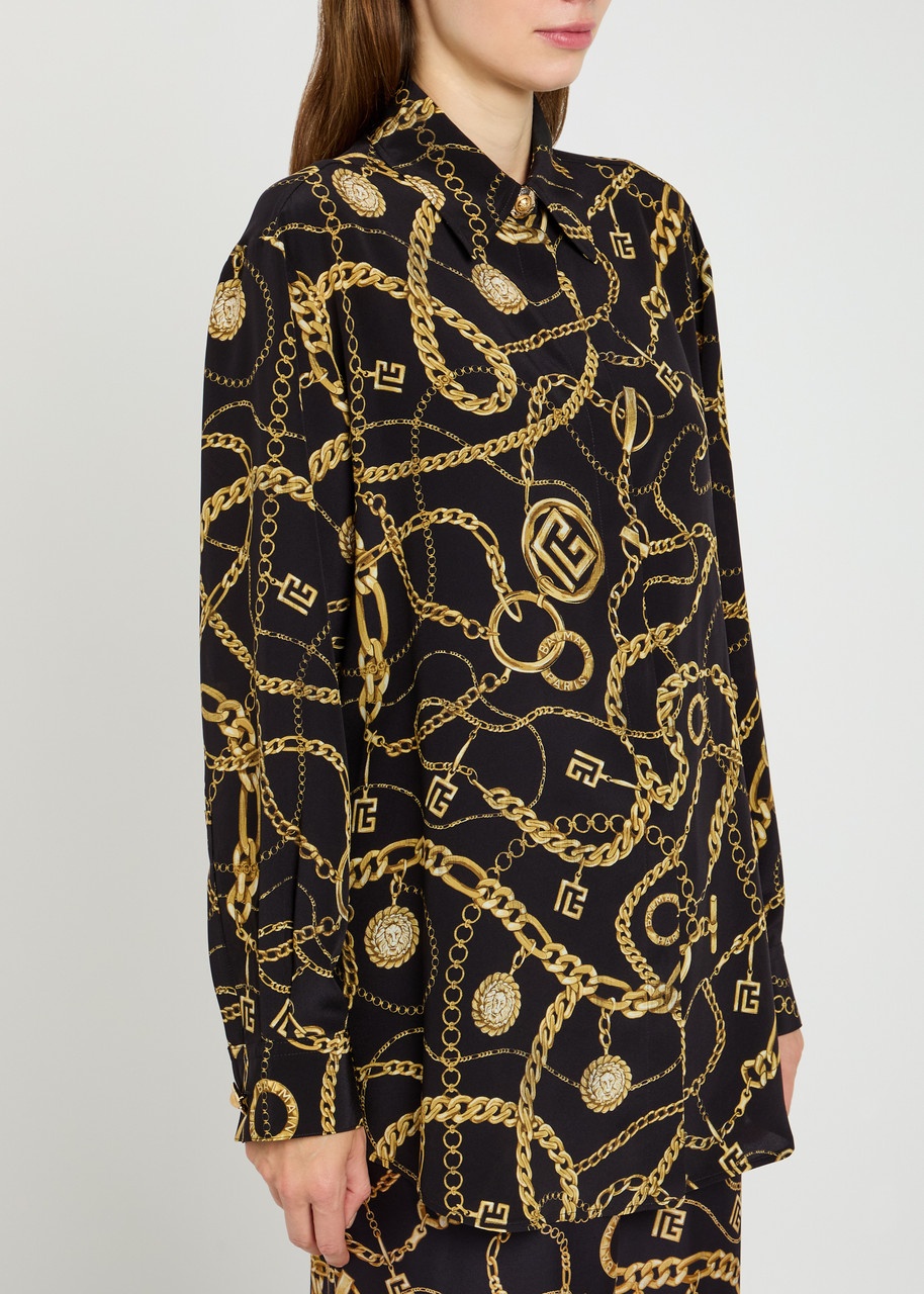 Balmain Printed Silk Shirt - 2
