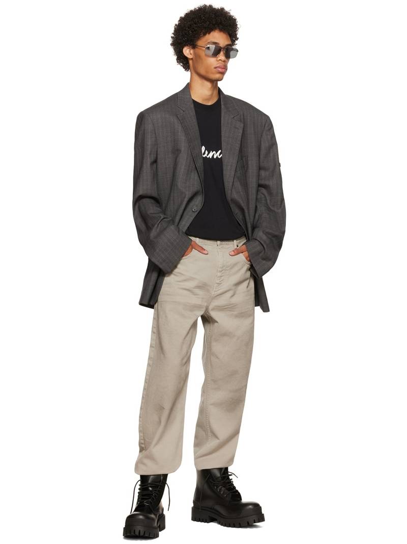 BALENCIAGA Black Cotton T-Shirt outlook
