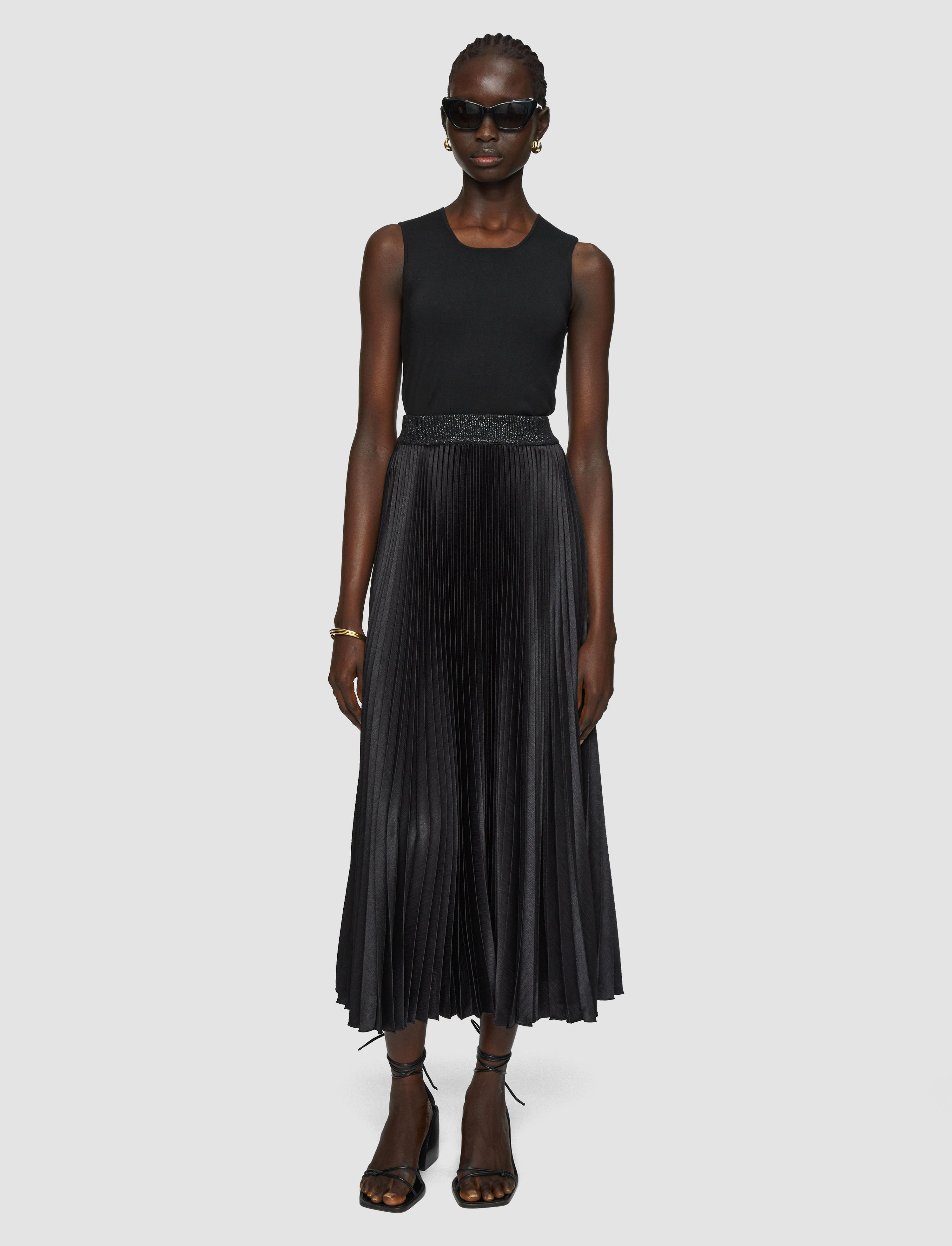 Amelie Pleated Lurex Skirt - 2
