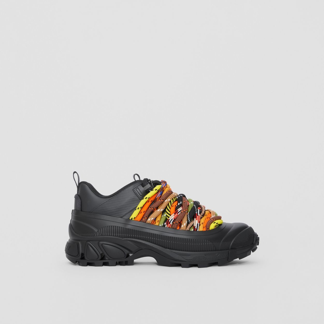 Cord Detail Leather and Nylon Arthur Sneakers - 1