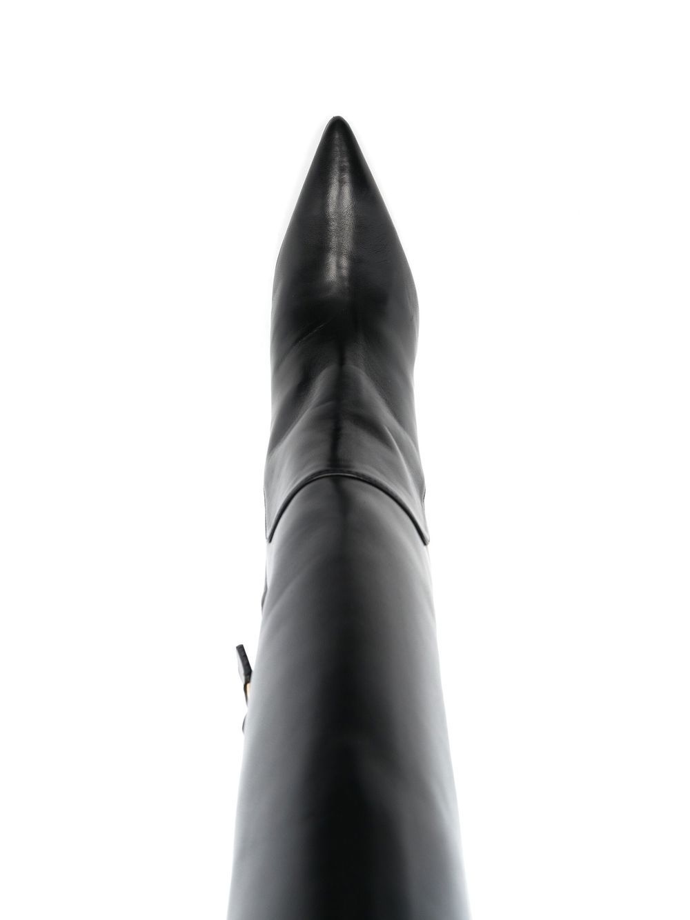 95mm pointed leather boots - 4