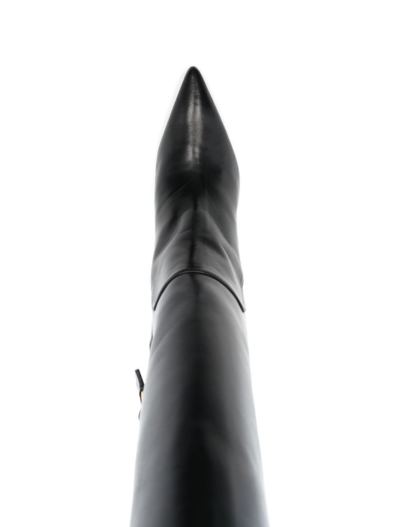 95mm pointed leather boots 4