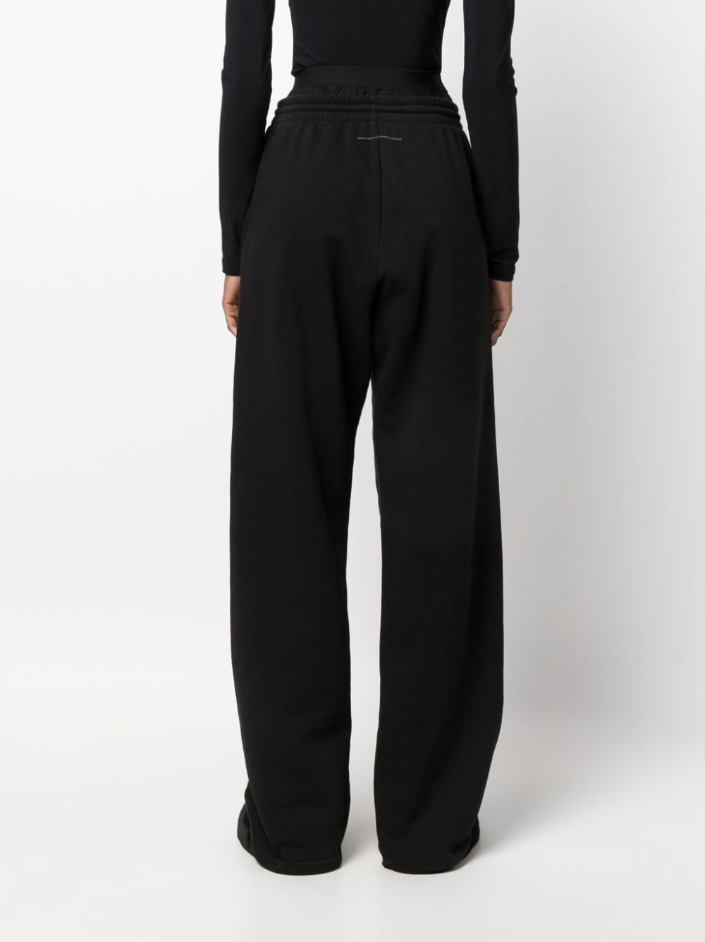 elastic-waist wide-leg track pants - 7
