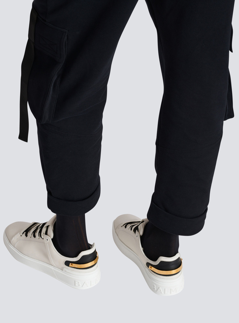 Balmain B-Court leather trainers outlook
