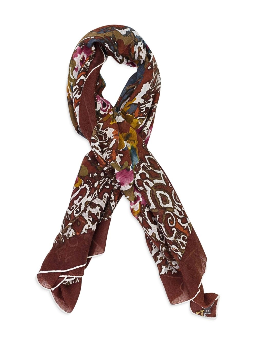 floral-print scarf - 2