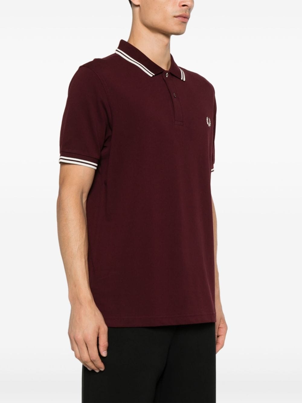 x Fred Perry logo-embroidered polo shirt - 4