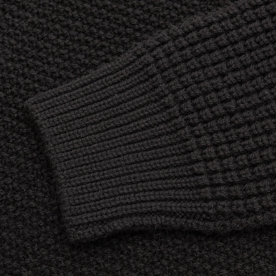 MIXED WOOL CABLE SWEATER - 3