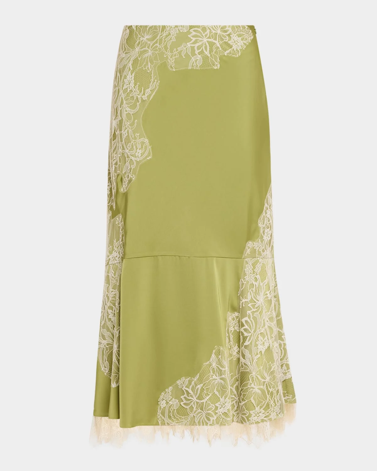 Esme Lace Satin Liore Midi Skirt - 1