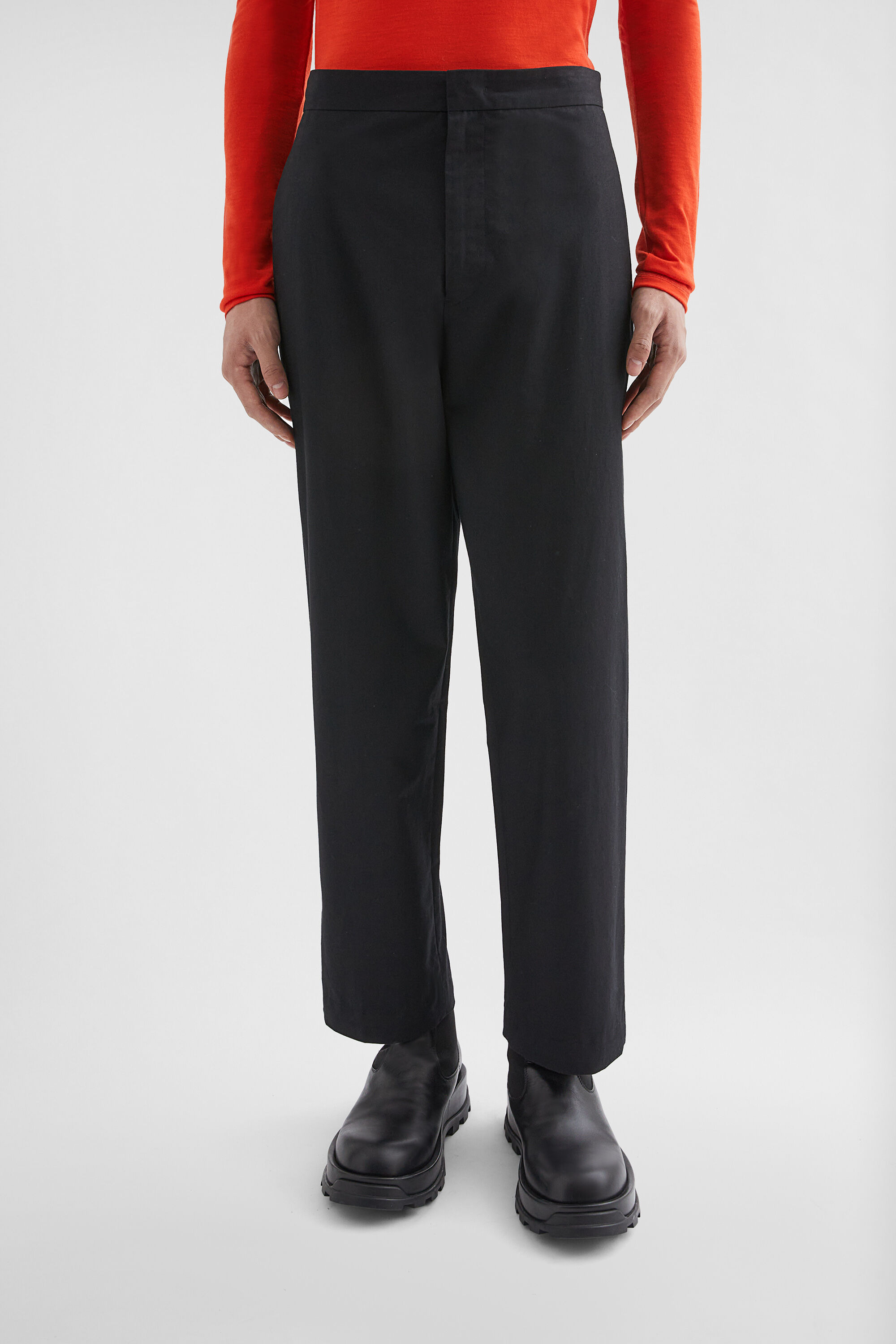 Cotton Tapered Trousers - 2