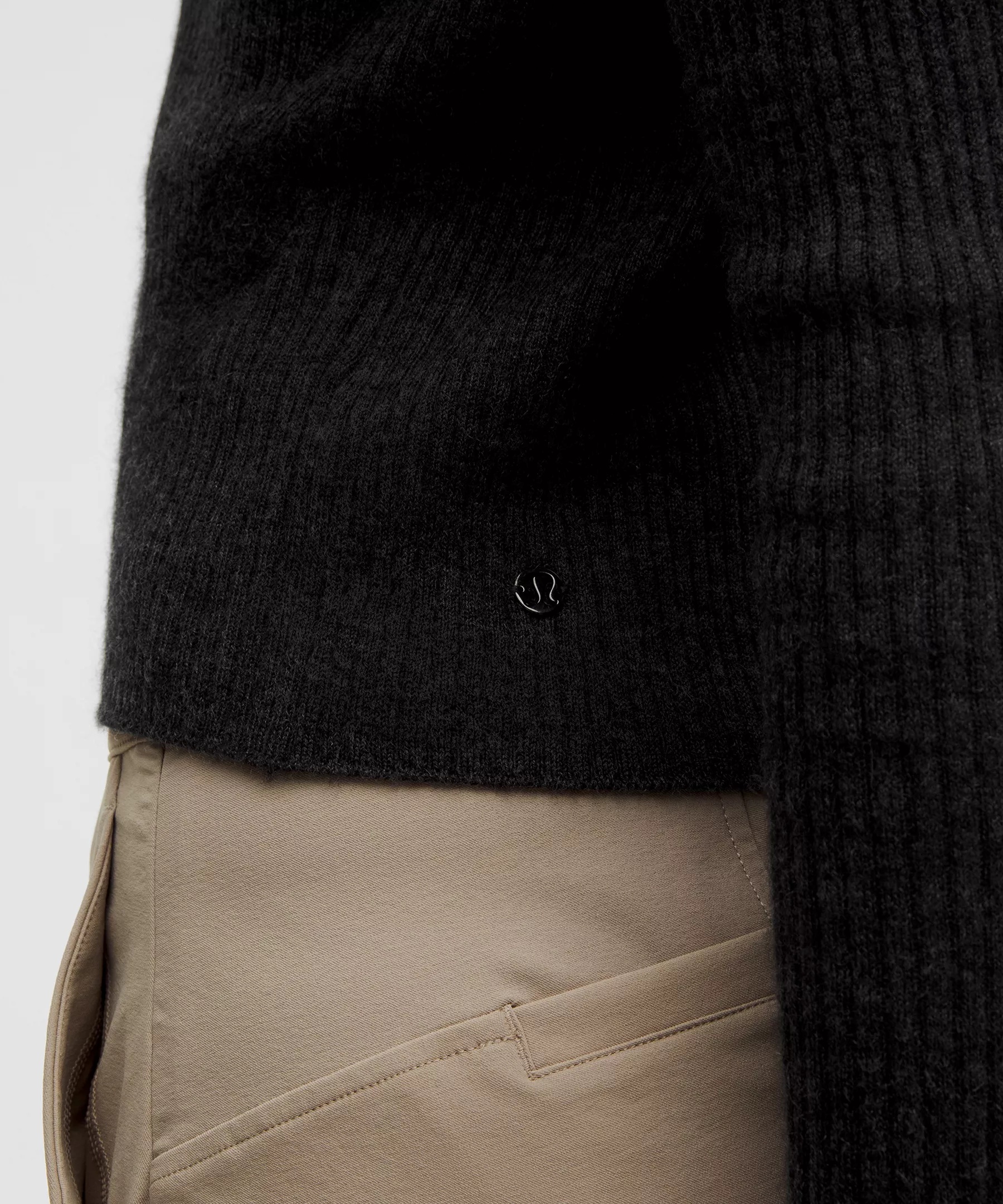 Cashmere Scalloped Cuff Cardigan - 5