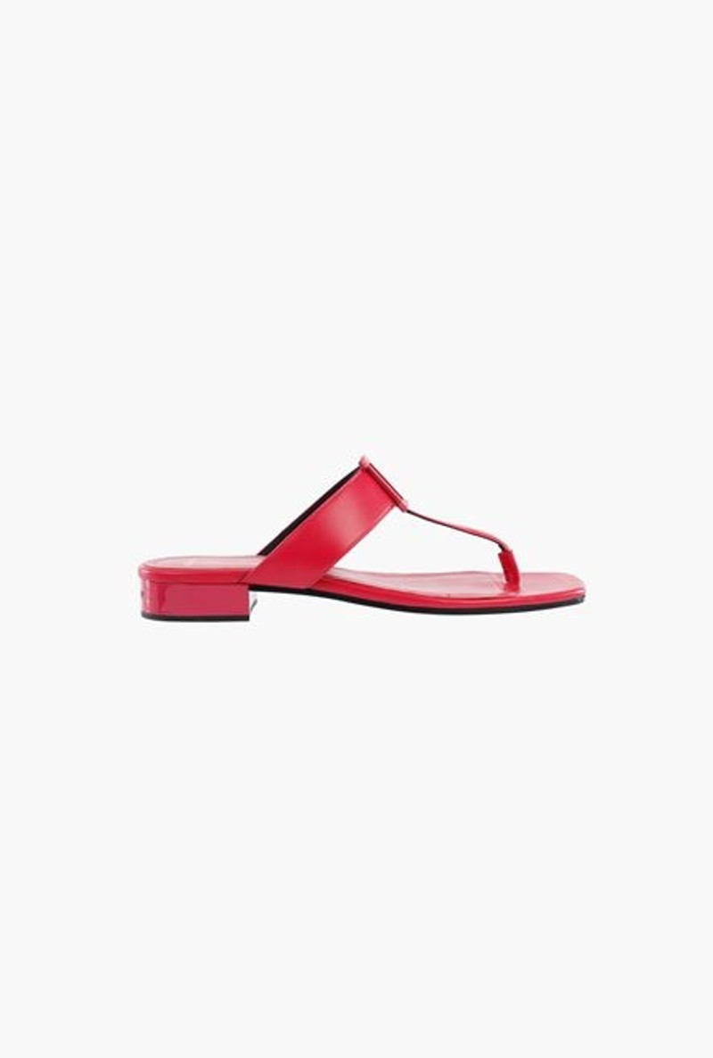 Fuchsia pink leather Sofia sandals 1
