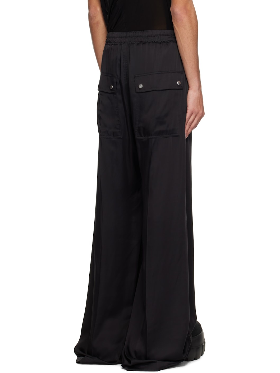 Black Hollywood Wide Bela Trousers - 3