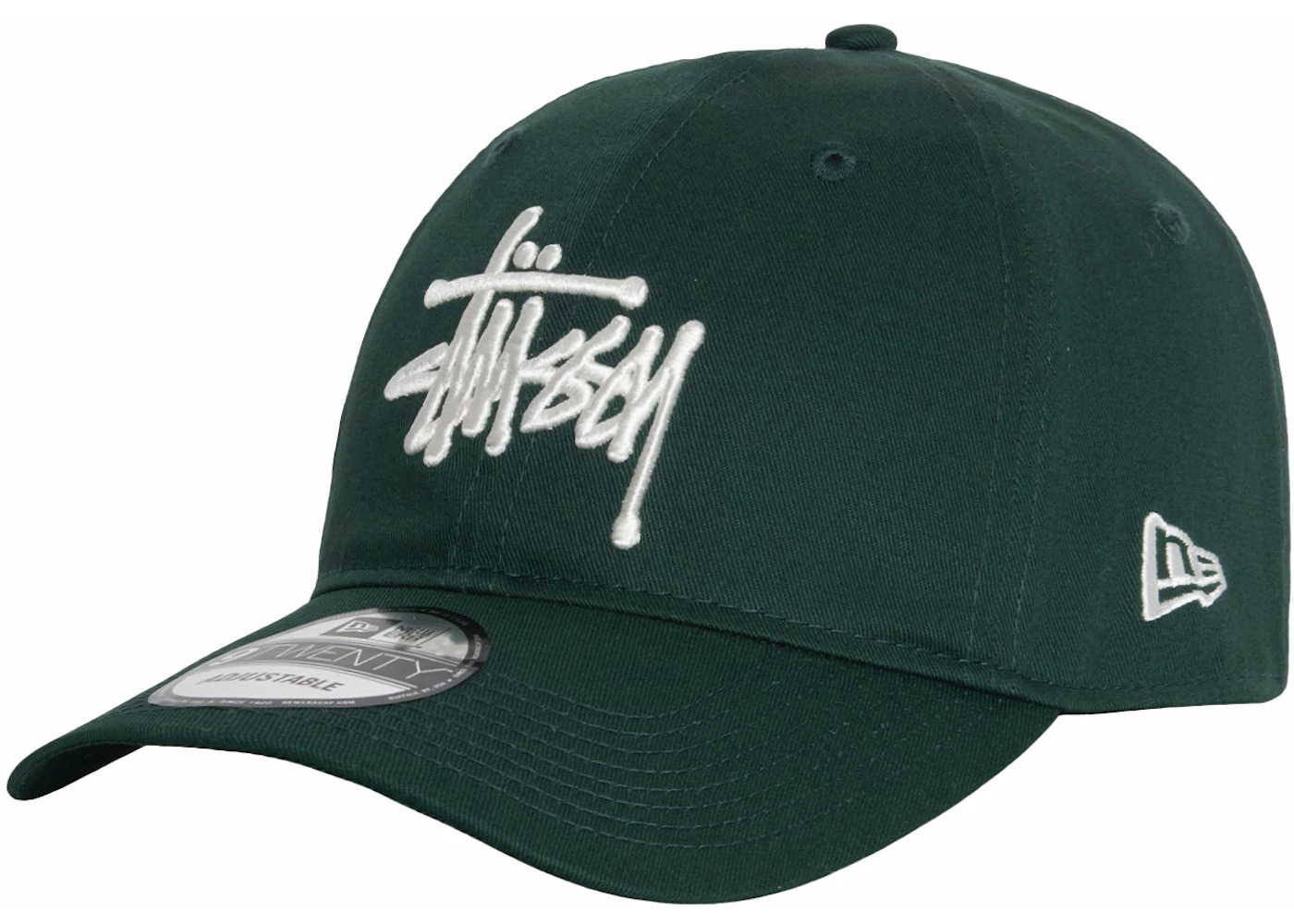 Stussy New Era 9Twenty Basic Strapback Dark Green - 2