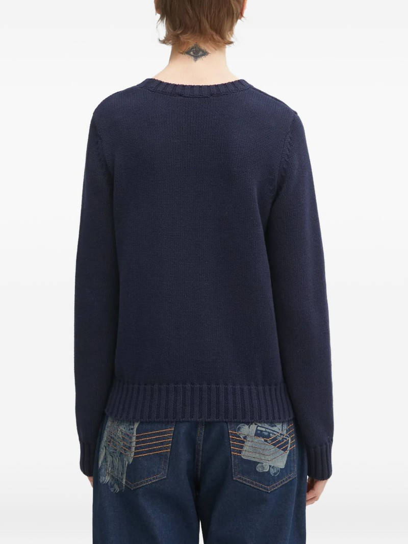crew-neck long-sleeve sweater 4