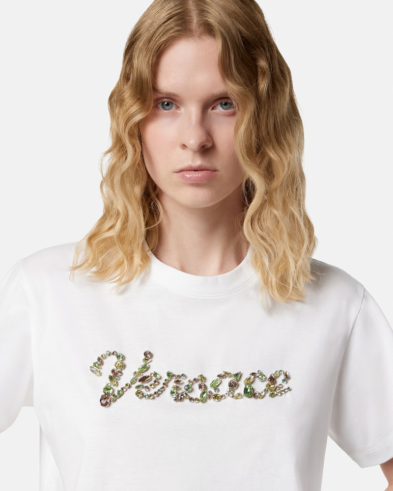 Embroidered Cotton-Jersey T-Shirt 4