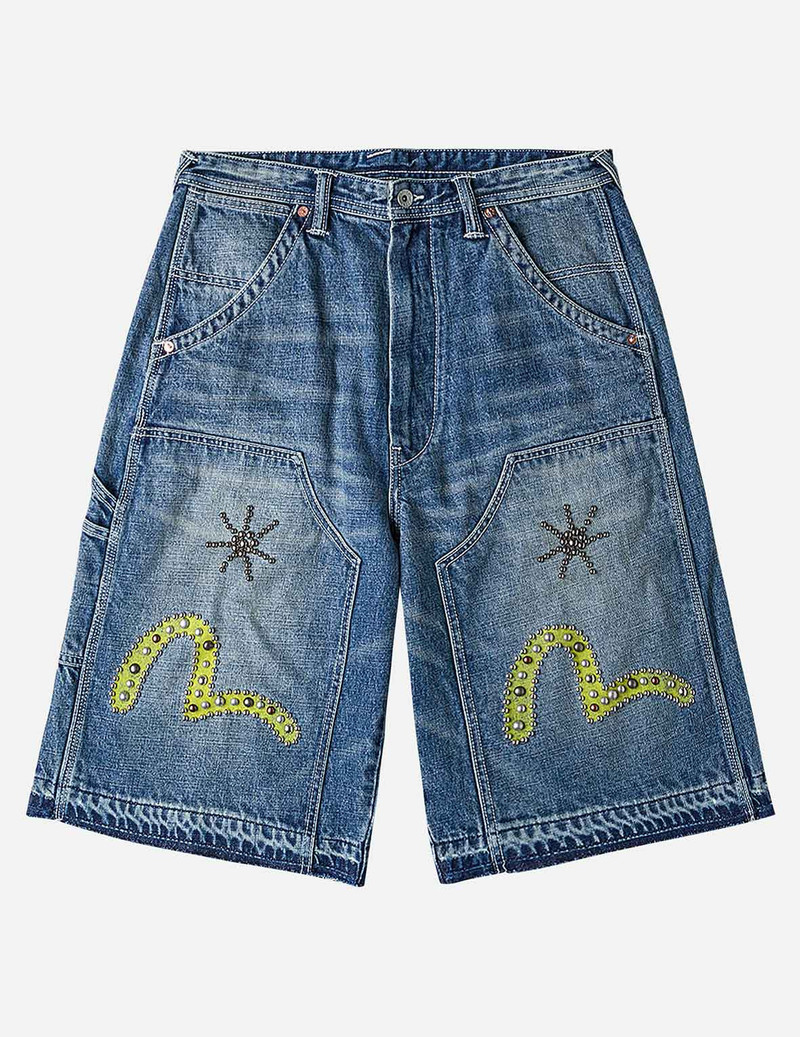 Heavy Washed studded Cargo Shorts 3