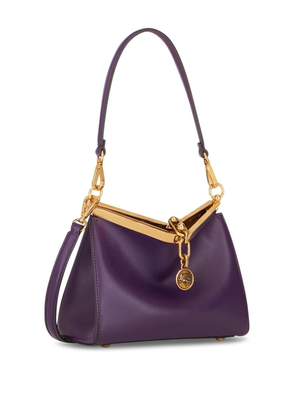 Vela leather shoulder bag - 4