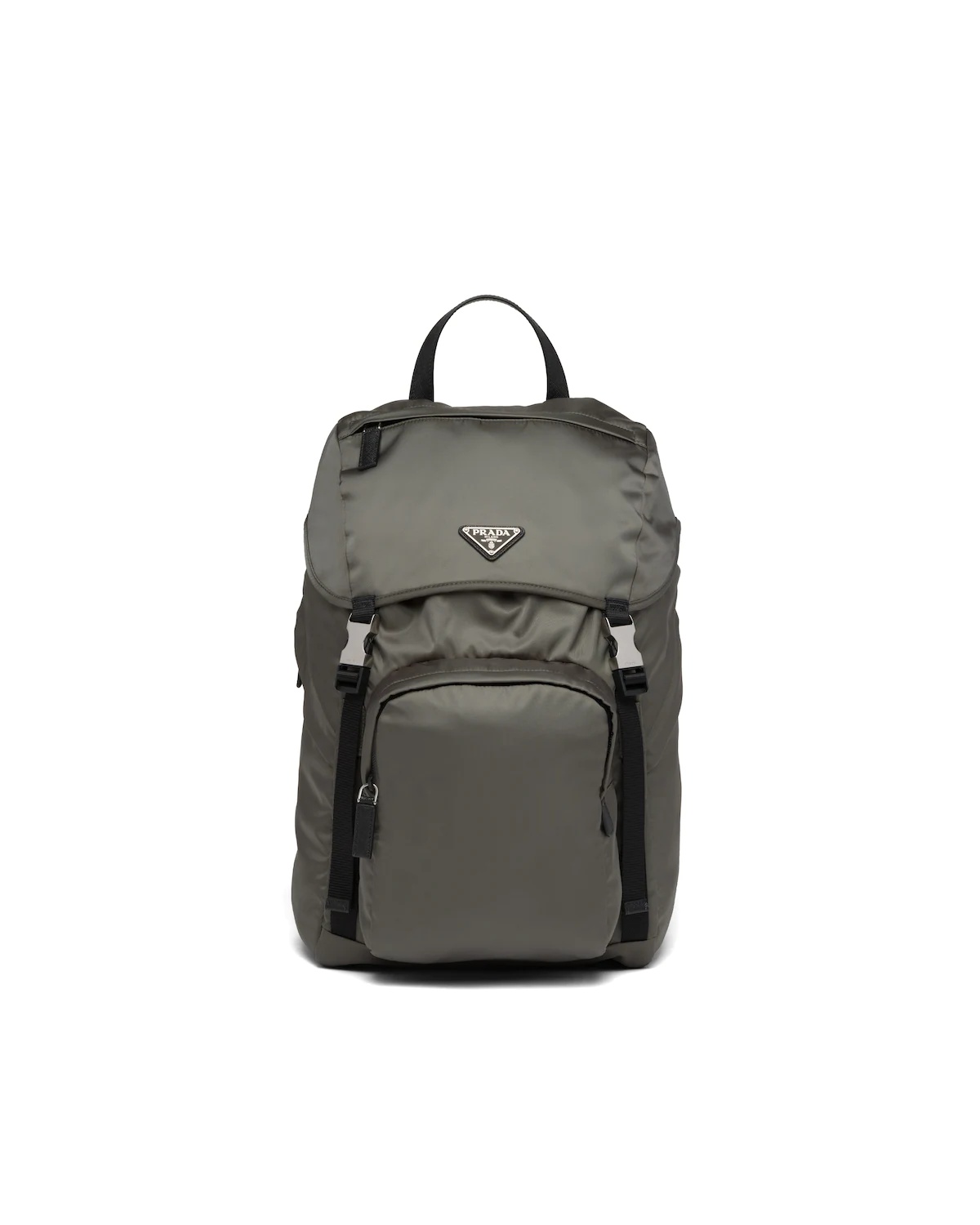 Re-Nylon and Saffiano leather backpack - 1