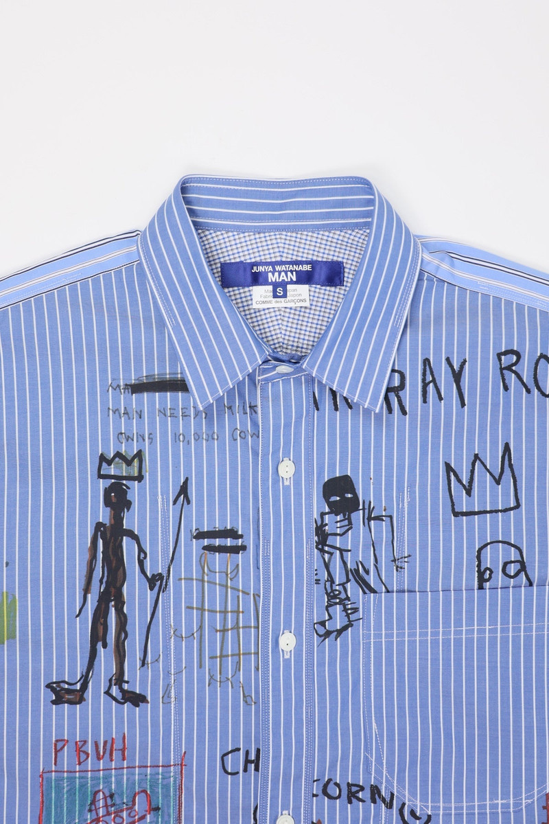 Junya Watanabe MAN BLUE STRIPED SHIRT - CAMO outlook