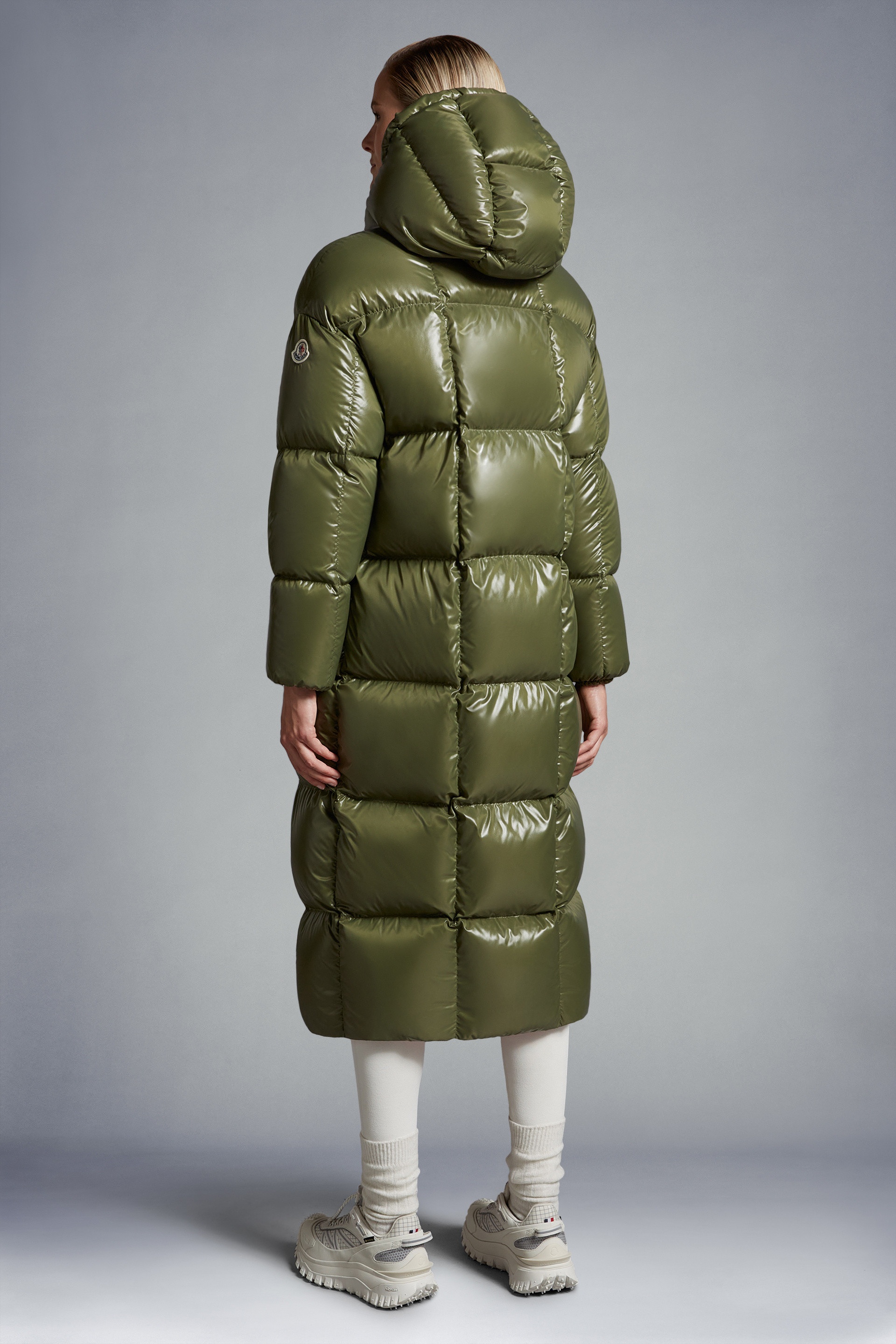 Moncler Parnaiba Long Down Jacket | REVERSIBLE