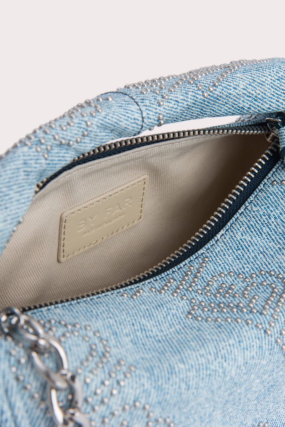 Baby Cush Denim Stud Leather - 7