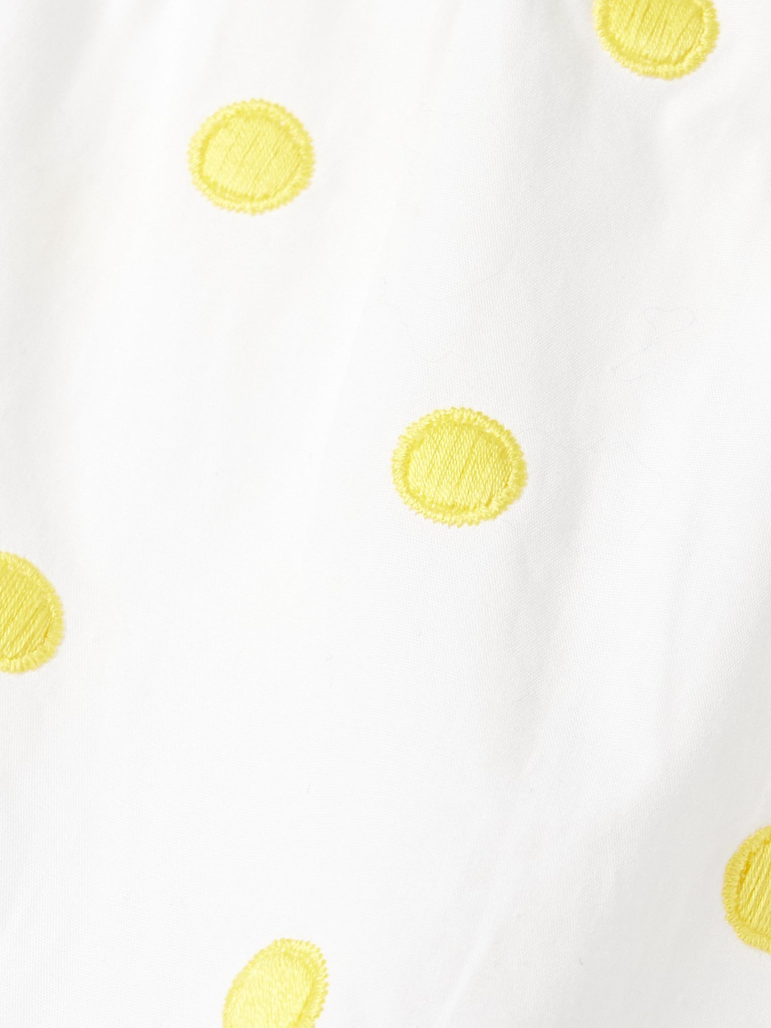 Fiocchini broderie anglaise-trimmed polka-dot cotton-poplin top White - 4