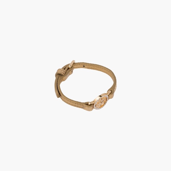 Madras leather bracelet - 6