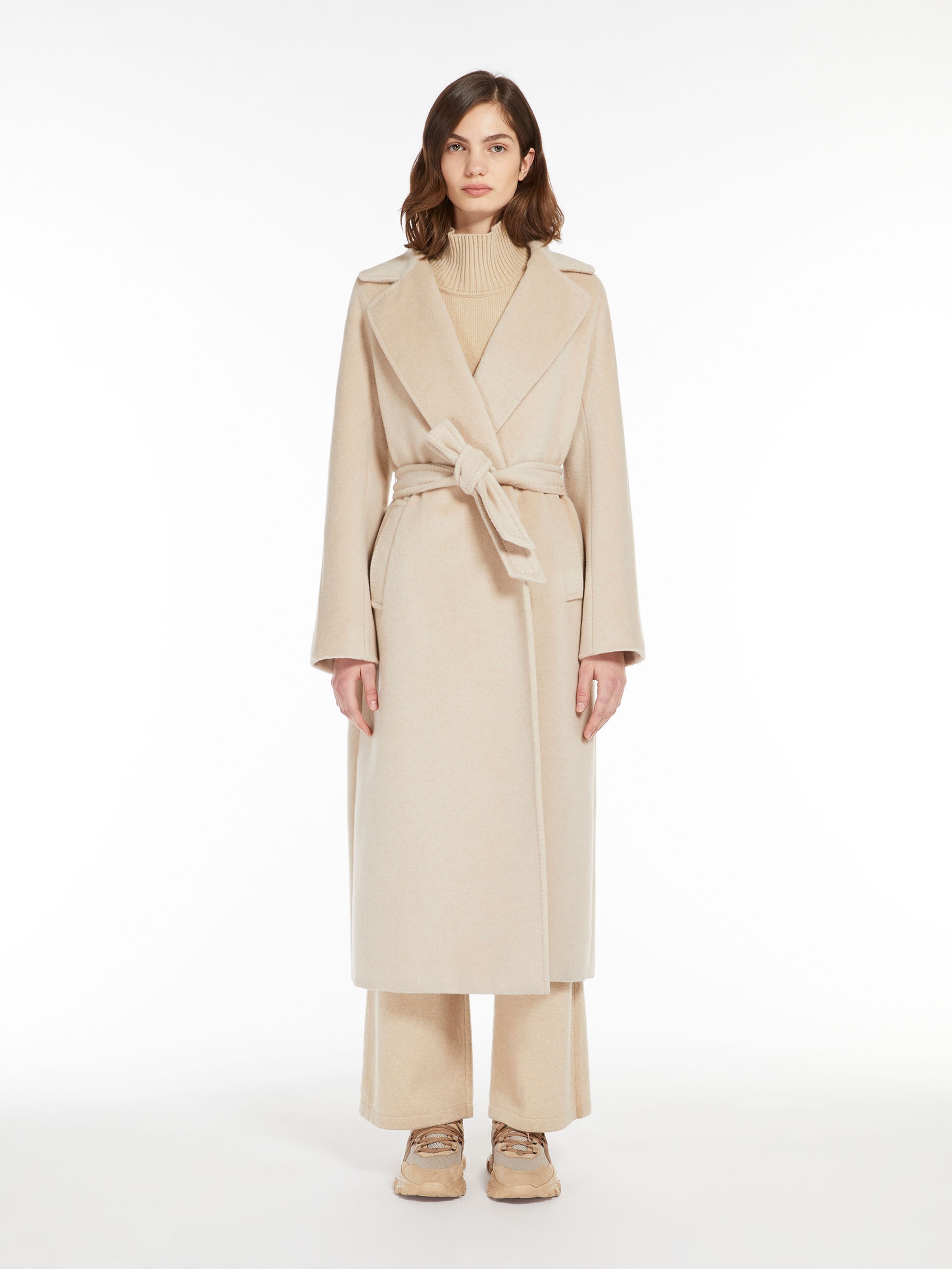 TEMPERA Wool and alpaca robe coat - 3