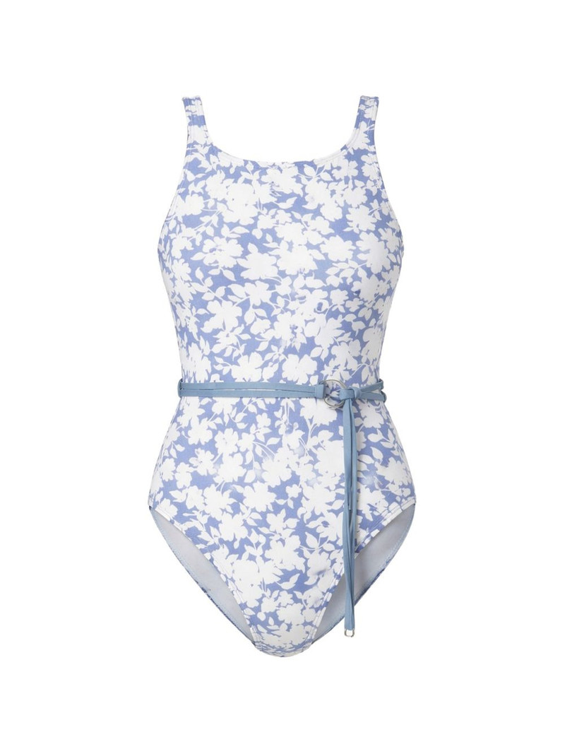 floral-print ring-detail swimsuit 1