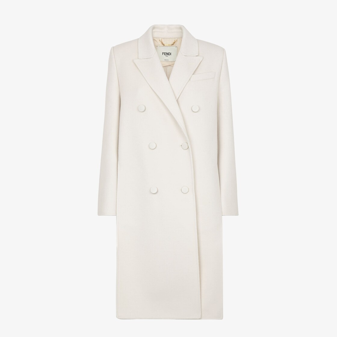 White wool coat - 1