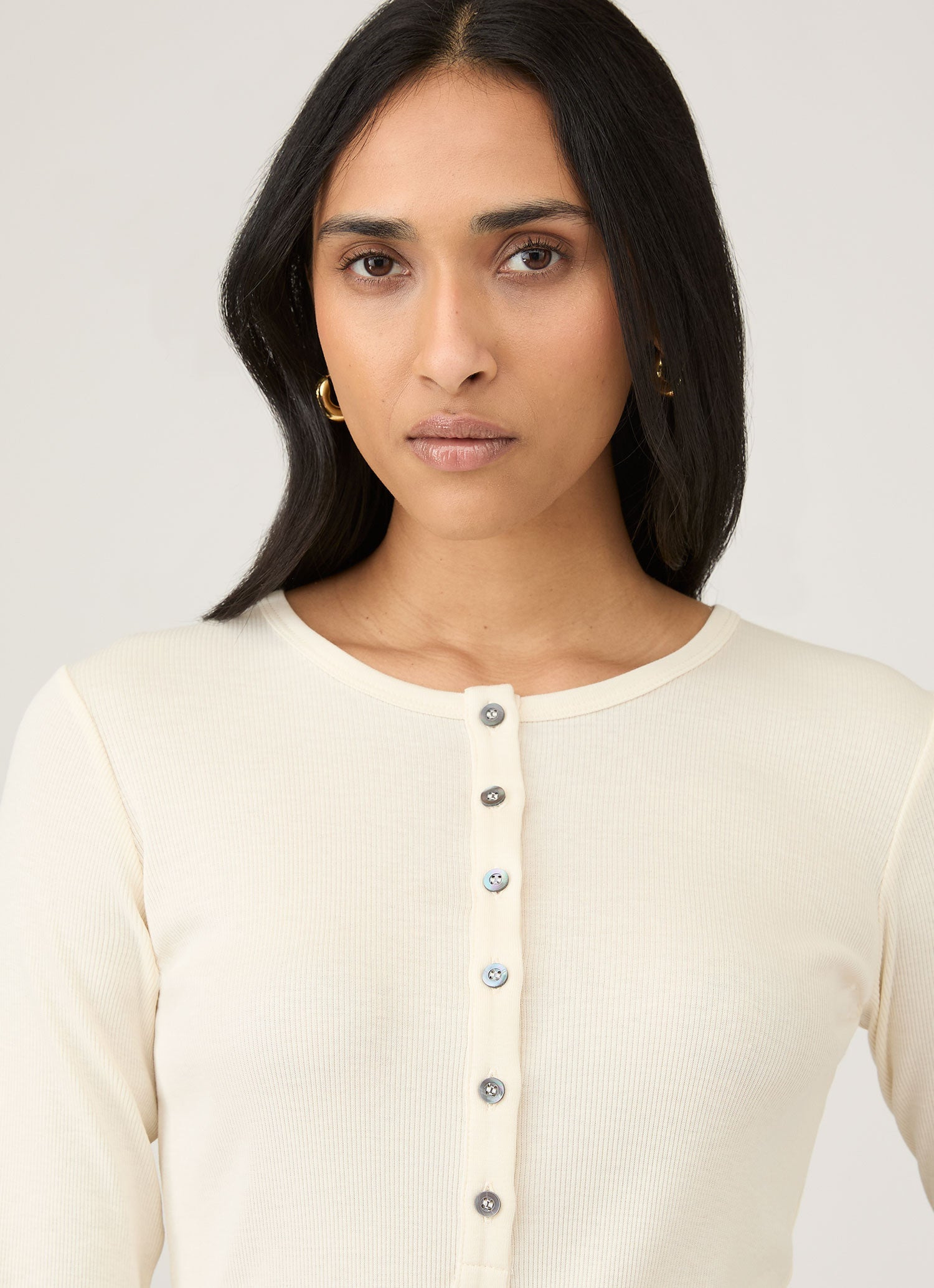 Ribbed Henley - 4