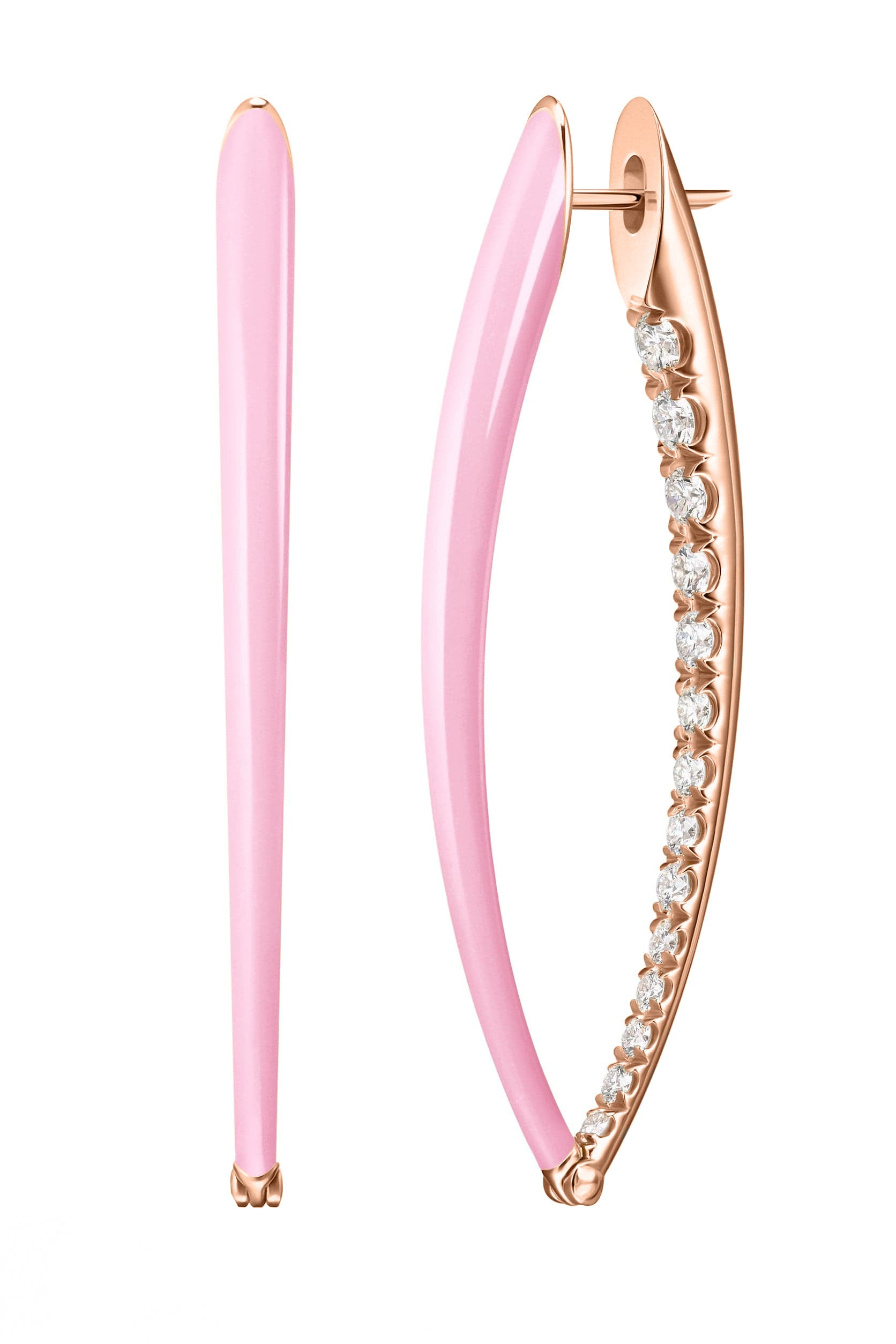 Large Marissa Pink Cristina Earrings - 3