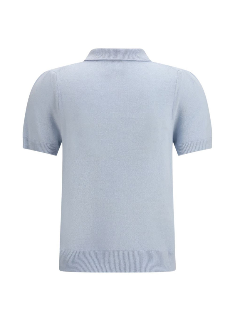 Allude short-sleeve polo top outlook