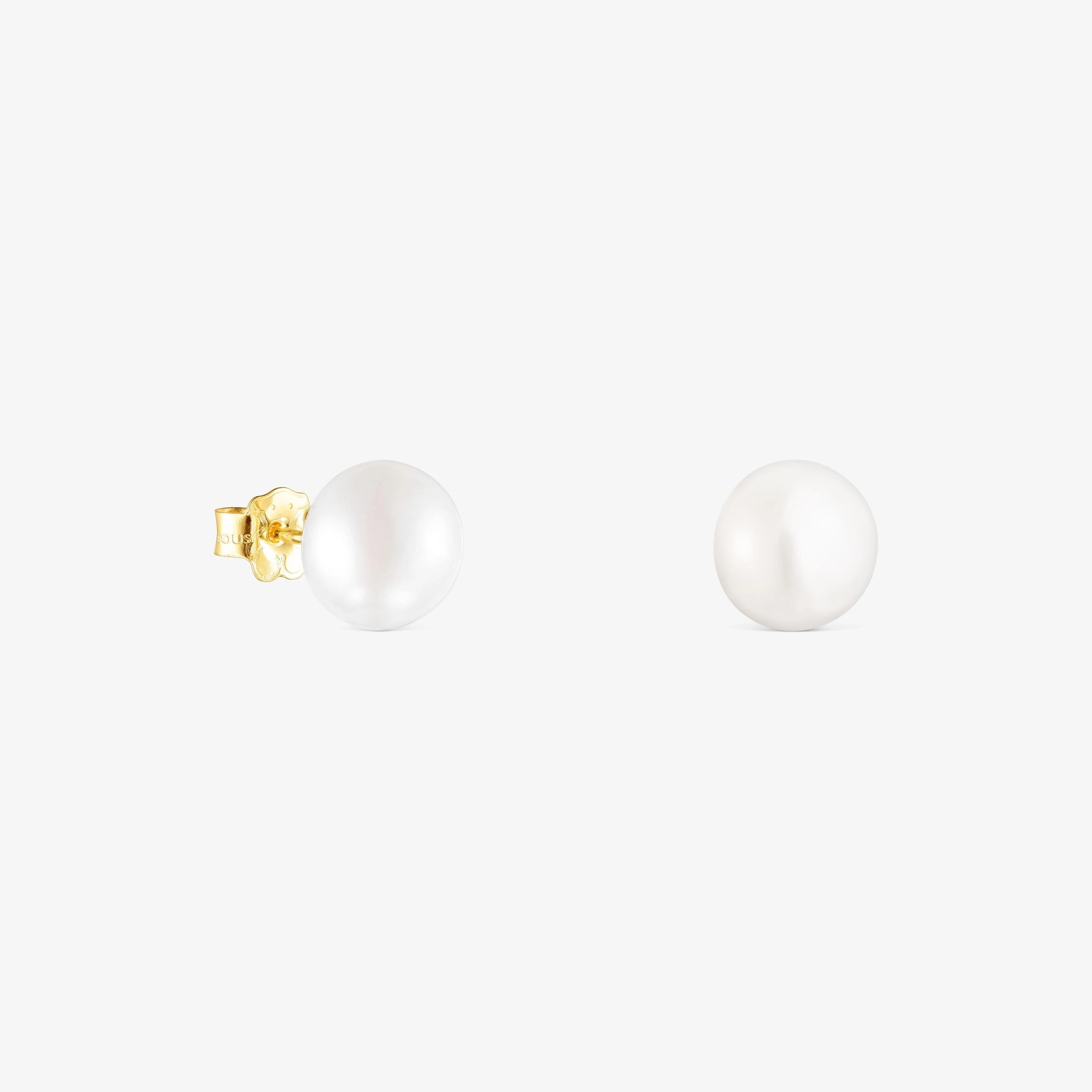 18K solid gold TOUS Pearls Earrings with Pearls - 1