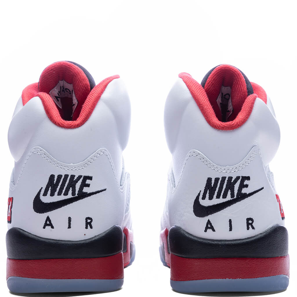 AIR JORDAN 5 RETRO OG FIRE RED 'BLACK TONGUE' - WHITE/FIRE RED/BLACK - 4