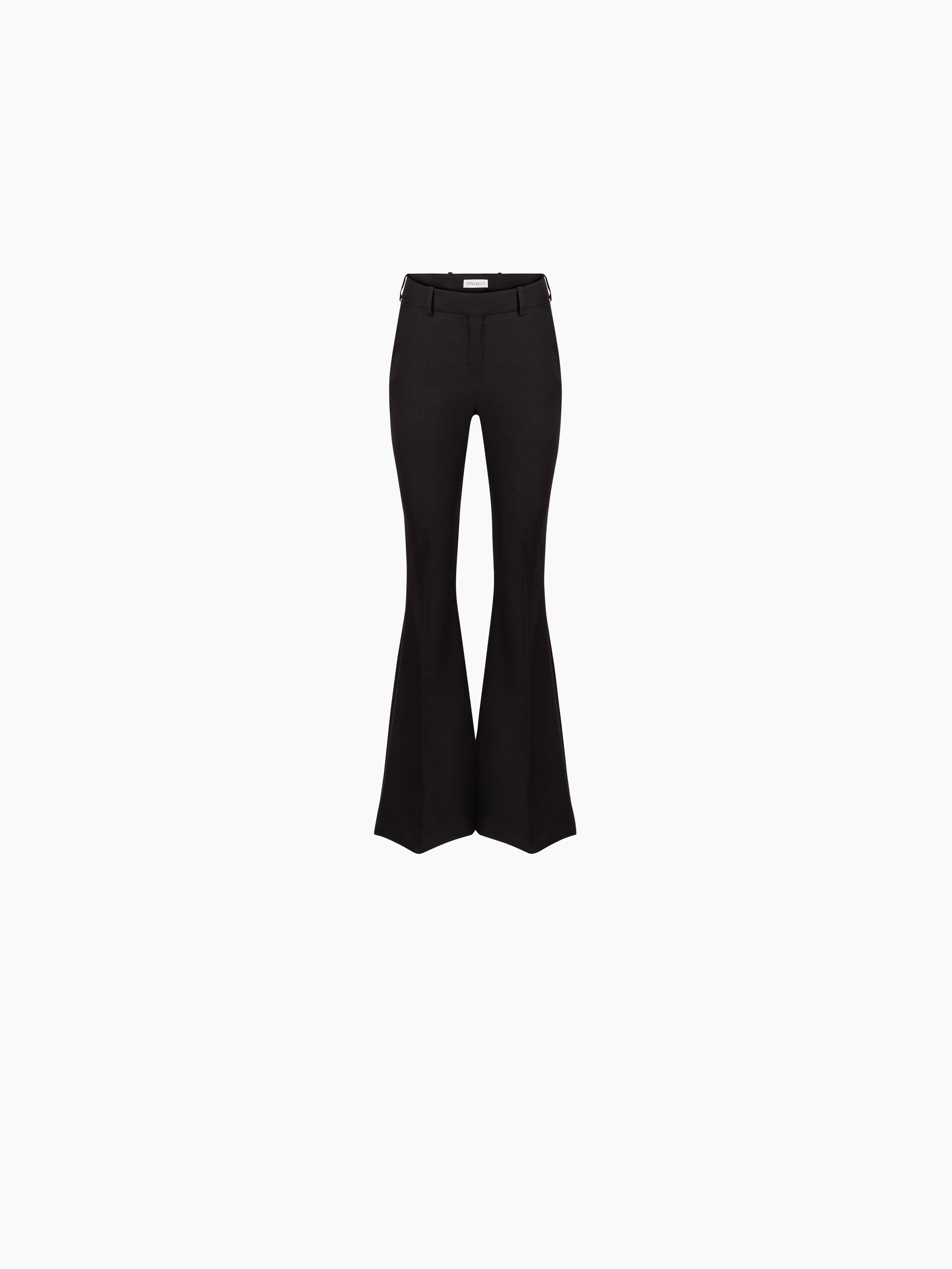 WOOL FLARED TAILORED PANTS - 5