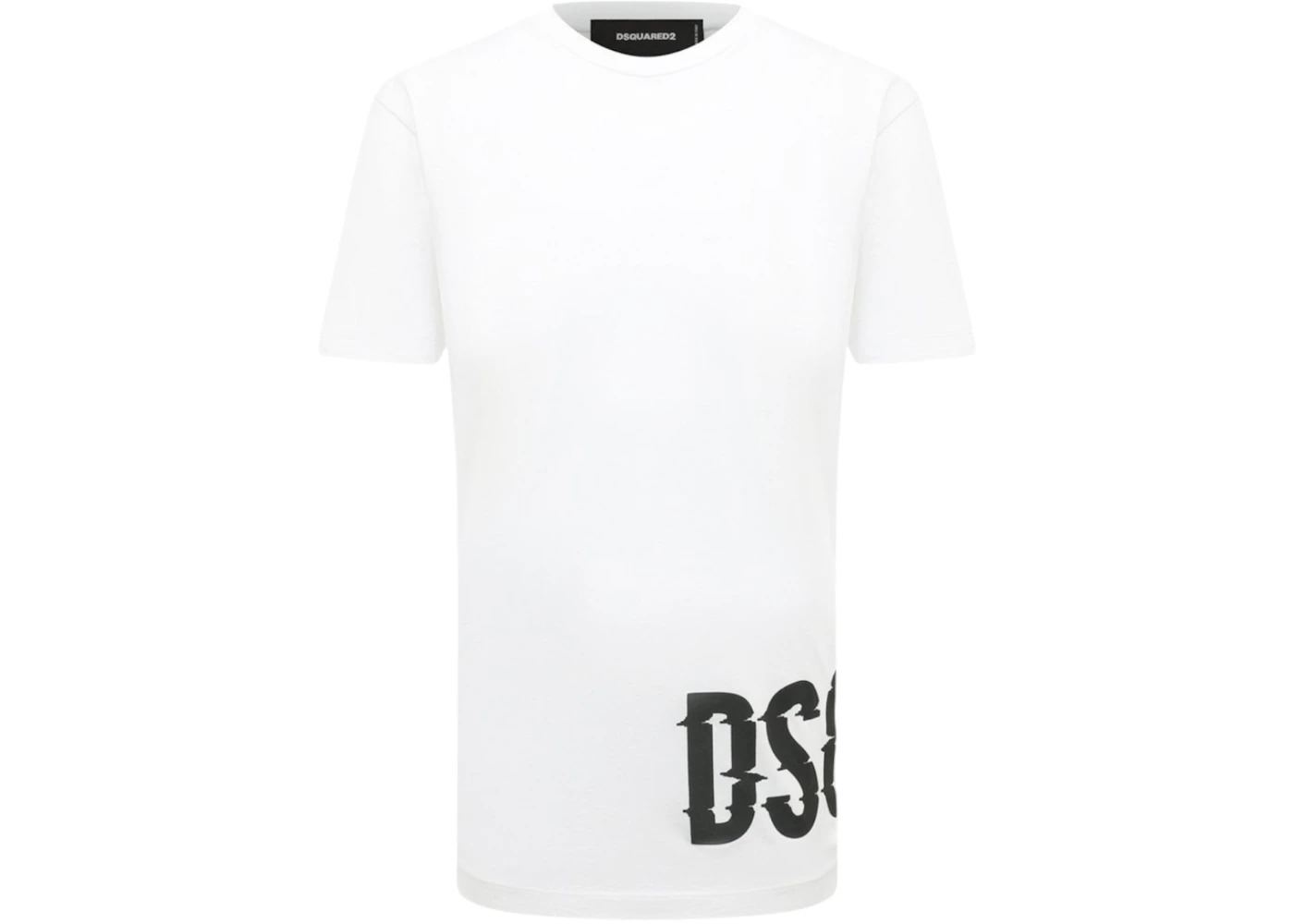 Dsquared2 Cool Fit Large Dsq2 Logo T-Shirt White - 1