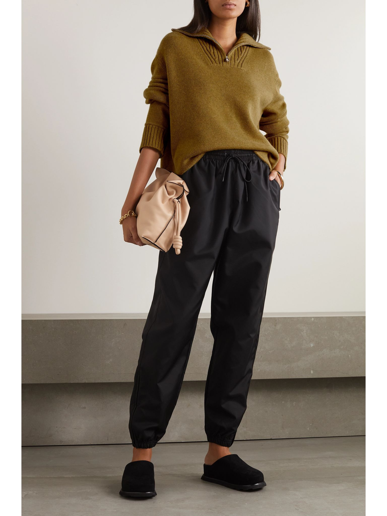 Mélange cashmere sweater Mustard - 2