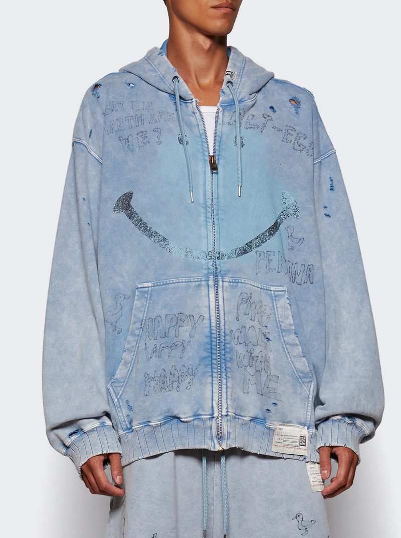 Maison MIHARAYASUHIRO Bleached Parka Blue outlook