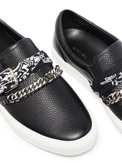 AMIRI Bandana Chain slip-on sneakers outlook