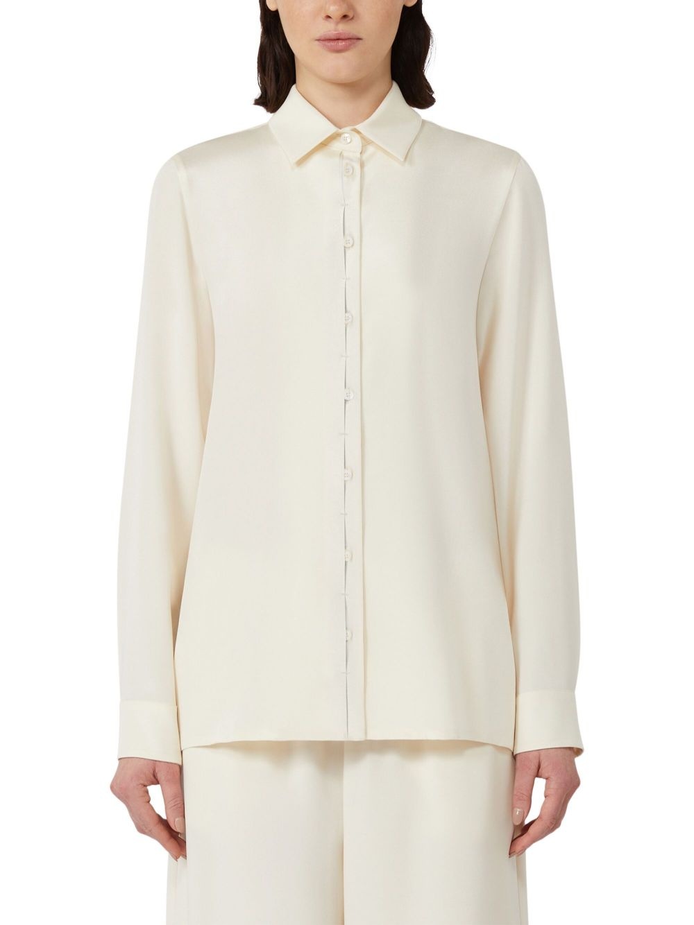 button-down silk shirt - 2
