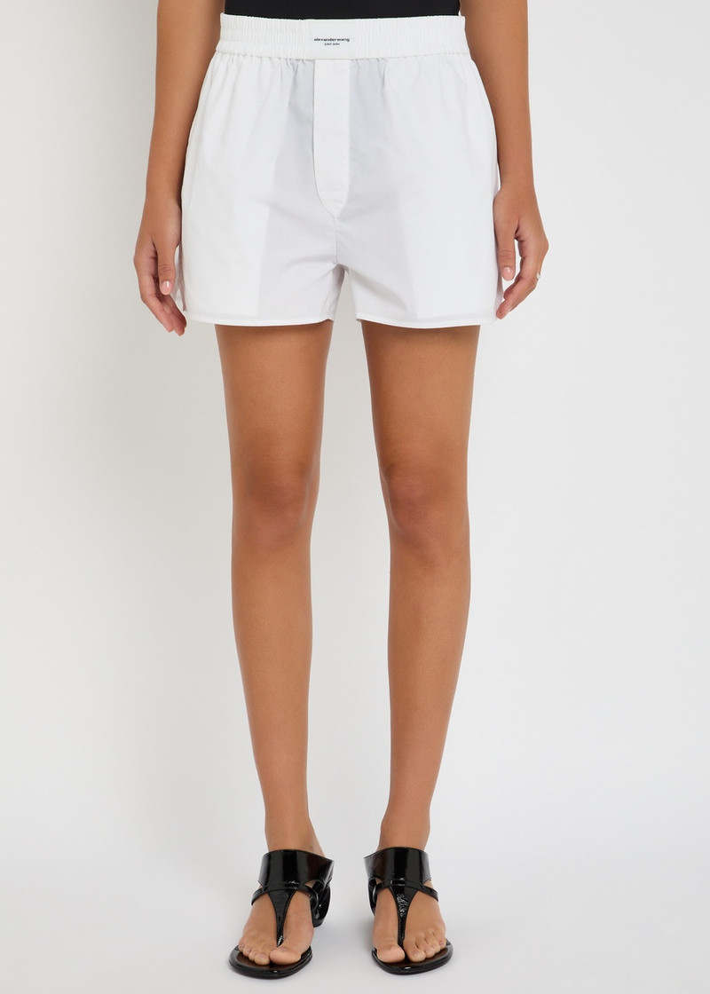 alexanderwang.t Alexanderwang.t Classic Boxer Cotton-poplin Shorts outlook