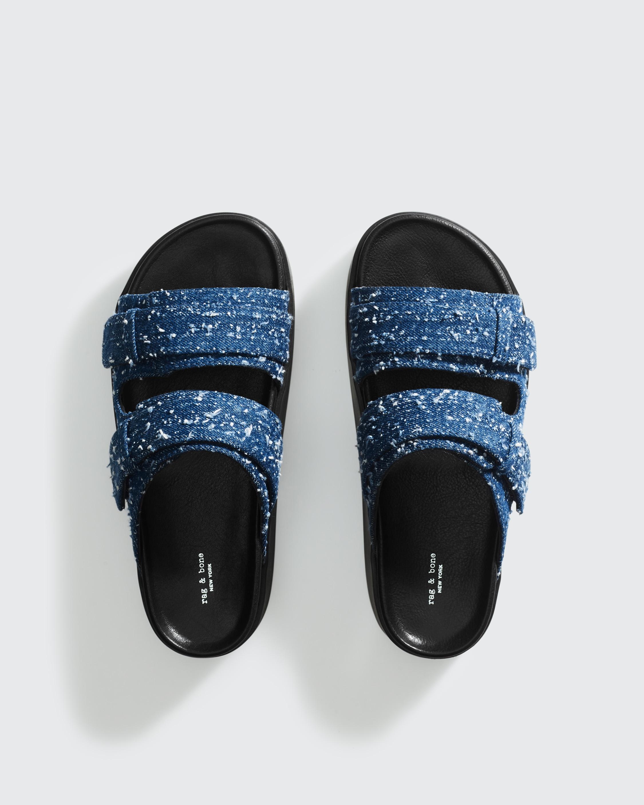 Geo Platform Slide - Denim
Flat Sandal - 6