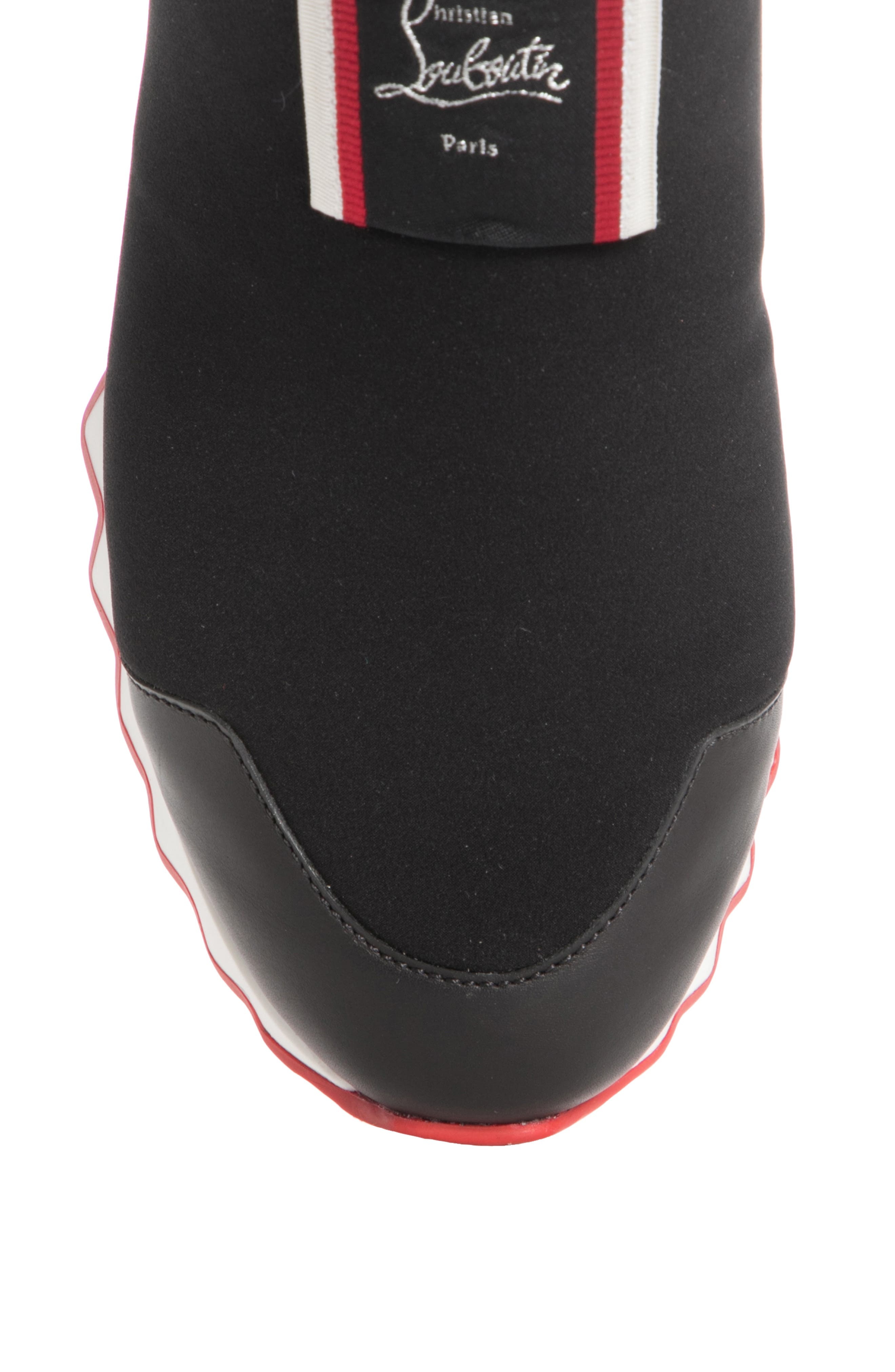 Christian Louboutin Tiketa Neoprene Slip-On Sneaker in Black at Nordstrom - 5